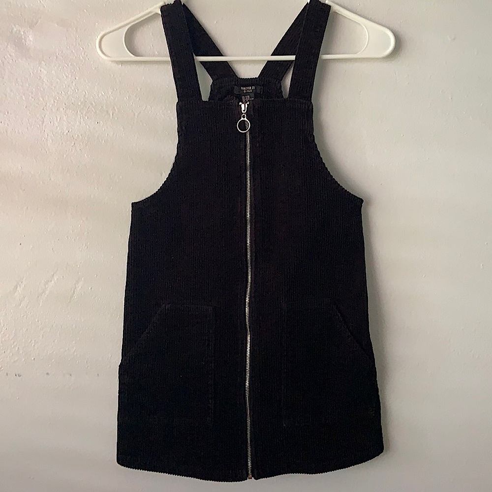 Forever 21 Corduroy Zip Up Dress
